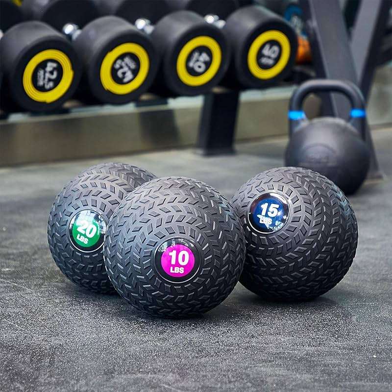 Fitvids Slam Medicine Wall Balls Workout Exercise Fitness Weighted Balls for Cross Training, Strength and Conditioning Exercises, Cardio and Core Workouts - Image 2