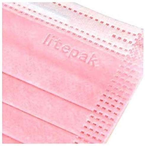 Litepak 125-Pack Disposable Face Mask Premium Comfort Earloops with Dispenser Box (Pink) - Image 8