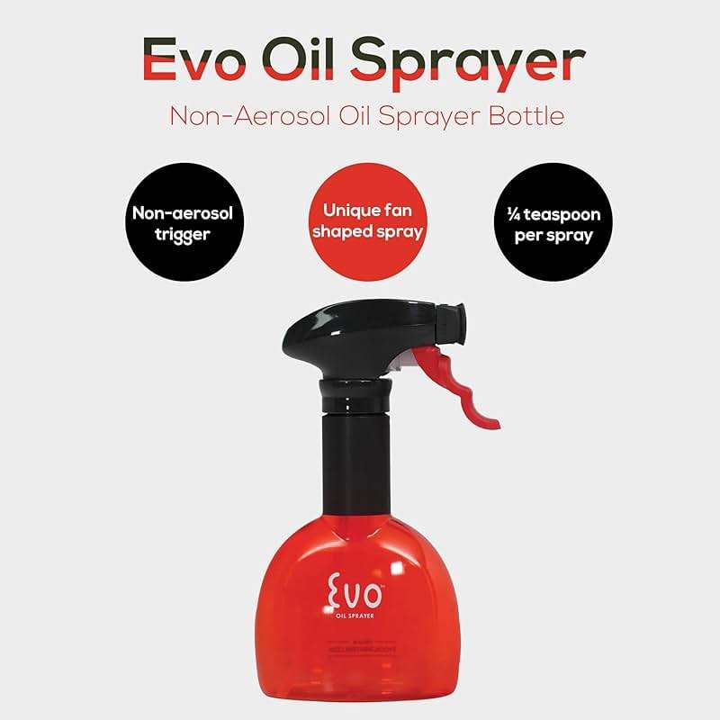 Evo Oil Sprayer Minis, Non-Aerosol for Olive, Cooking Oils, and Vinegars, Red, 8-Ounce Capacity, Set of 2 - Image 7