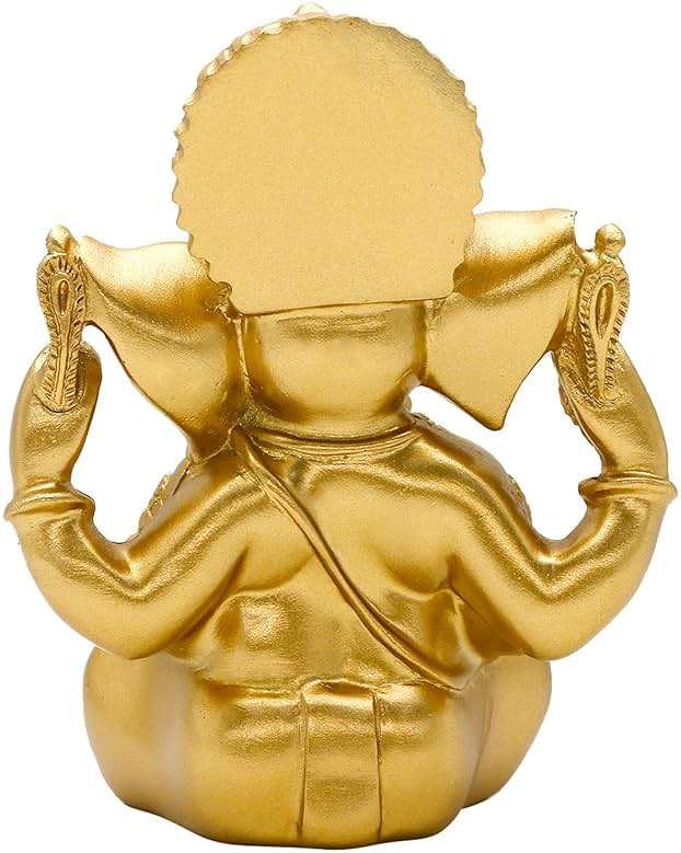 BangBangDa Hindu Ganesha Statue Diwali Decor - India God Lord Ganesh Ganpati Indian Idol Home Office Temple Mandir Puja Decor Altar Yoga Meditation Room Altar Shrine Kit Wedding Return Gift - Image 9