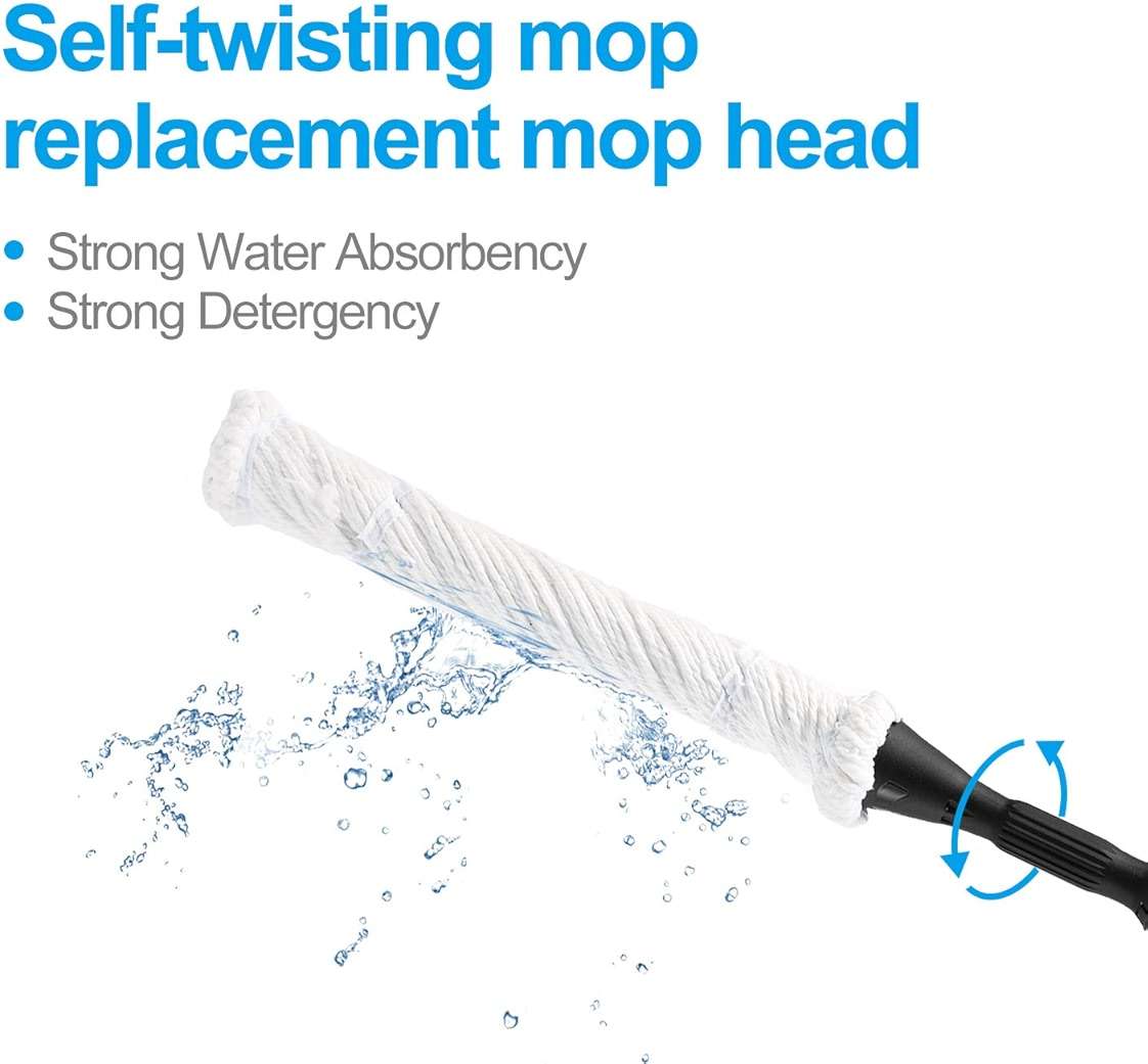 Eyliden Mop Model No.: FZ-02-2020/FZ-02-2019 Replacement Head, 2pcs Microfiber Mop Pads for Eyliden Twist Mops, Floor Cleaning Mops Head(Not Include Handle), Suitable for Any Surfaces (2pack Heads) - Image 3