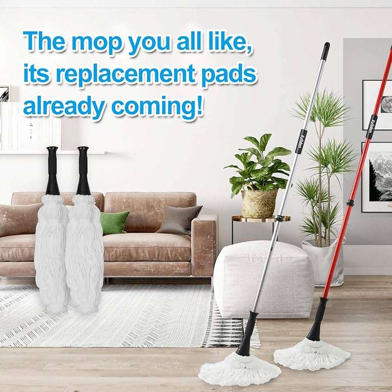 Eyliden Mop Model No.: FZ-02-2020/FZ-02-2019 Replacement Head, 2pcs Microfiber Mop Pads for Eyliden Twist Mops, Floor Cleaning Mops Head(Not Include Handle), Suitable for Any Surfaces (2pack Heads) - Image 8