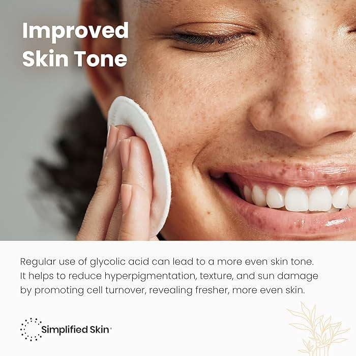 Glycolic Acid Toner for Face - 8% Facial Toning Solution - Hydrating, Anti-Aging, Exfoliates Skin with AHA, Aloe Vera, & Rosemary Extract for Women & Men - 8 Fl Oz - Image 3