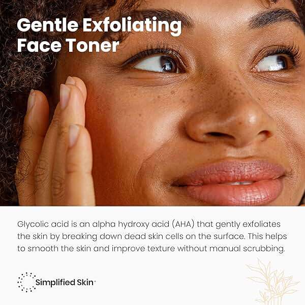 Glycolic Acid Toner for Face - 8% Facial Toning Solution - Hydrating, Anti-Aging, Exfoliates Skin with AHA, Aloe Vera, & Rosemary Extract for Women & Men - 8 Fl Oz - Image 9