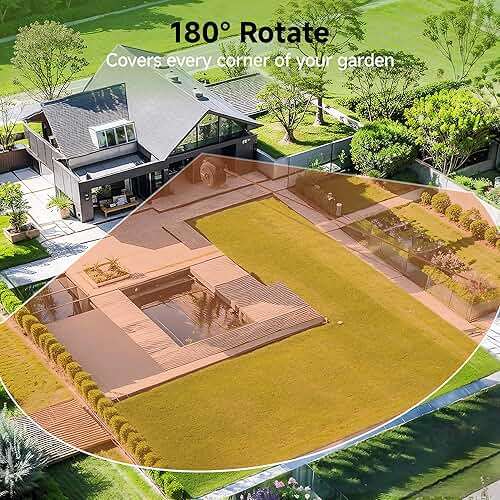 Giraffe Tools Retractable Garden Hose Reel 1/2 Inch x 130 ft, Super Heavy Duty, Any Length Lock, Slow Return System, Wall Mounted and 180 Deg Swivel Bracket - Image 3