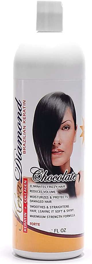 Kera Diamond Keratin Treatment Chocolate Restore w/Vitaminas 16FL Oz - Image 1