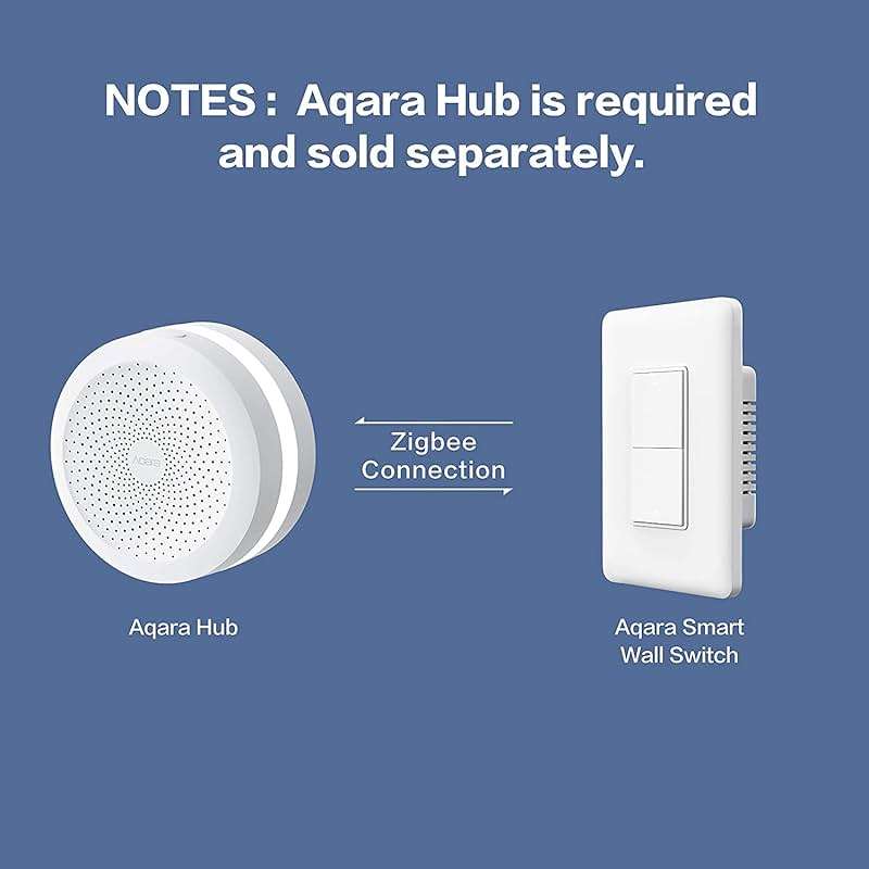 Aqara Smart Light Switch (No Neutral, Single Rocker), Requires AQARA HUB, Zigbee Light Switch, Remote Control and Smart Home Automation, Compatible with HomeKit, Google, Works with Alexa, SmartThings - Image 6
