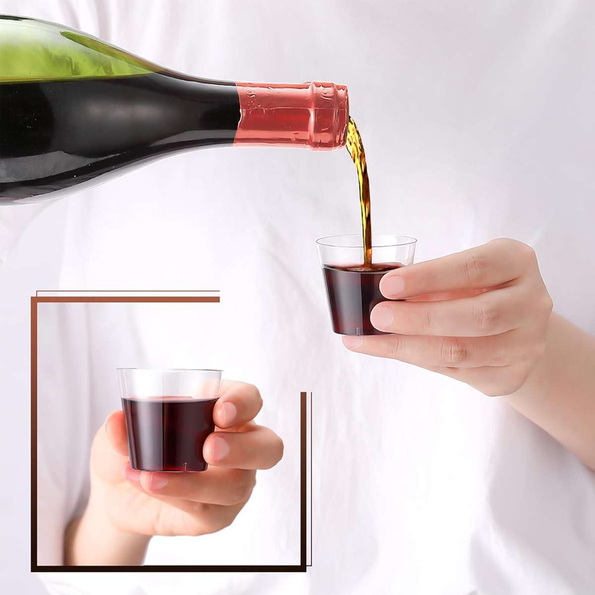 JOLLY CHEF 500 Shot Glasses 2 oz Disposable Cups 2 Ounce Plastic Shot Cups Ideal for Halloween, Thanksgiving, Christmas Party - Image 2