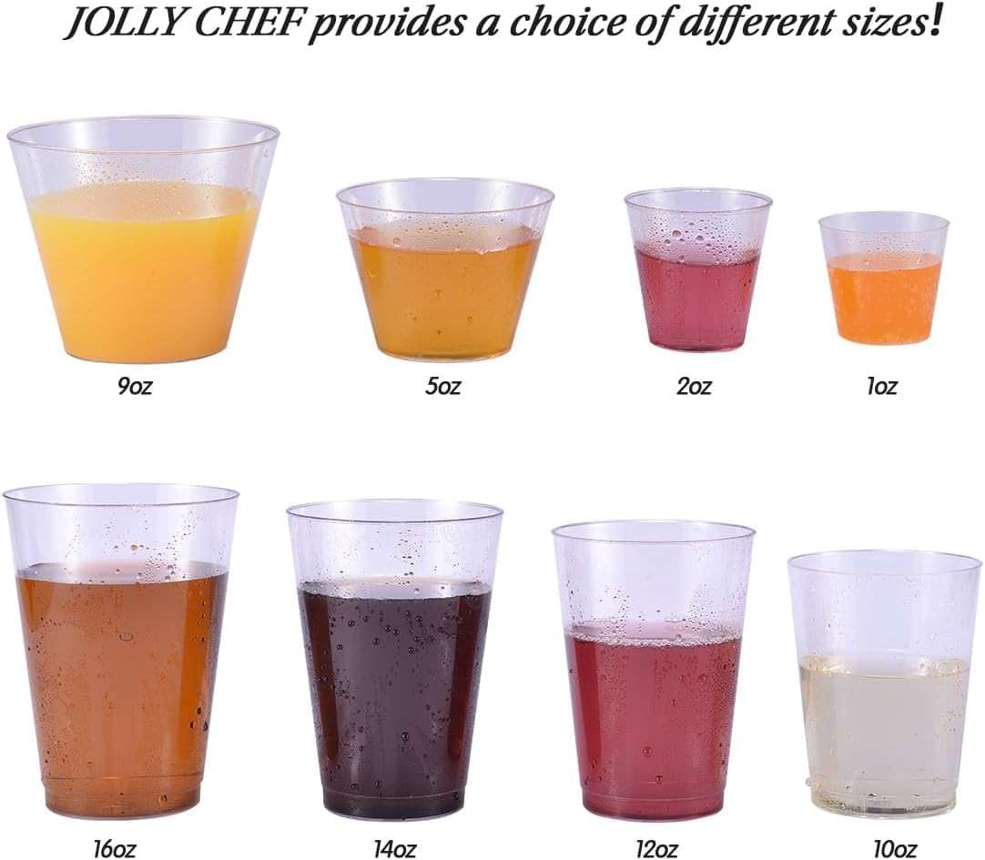 JOLLY CHEF 500 Shot Glasses 2 oz Disposable Cups 2 Ounce Plastic Shot Cups Ideal for Halloween, Thanksgiving, Christmas Party - Image 7