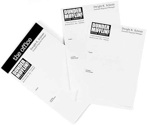 JUST FUNKY The Office “Dear Future Dwight” Notepad - Novelty 5X8-Inch, 50-Sheet Memopad - Looks Like Dunder Mifflin Paper Company'S Dwight K. Schrute Blank Memos, Funny Tablet For Work, Home, School - Image 2