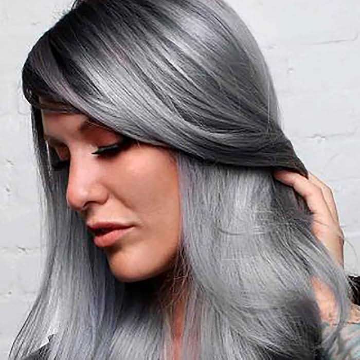 Metallic Graphite Gray Hair Dye Demi-Permanent, Grey Toner for Bleached Hair, Anti-Breakage Plex Hair Care, Vegan & Cruelty-Free, 100% Gray Coverage, Silver Hair Color by Smart Beauty - Image 8