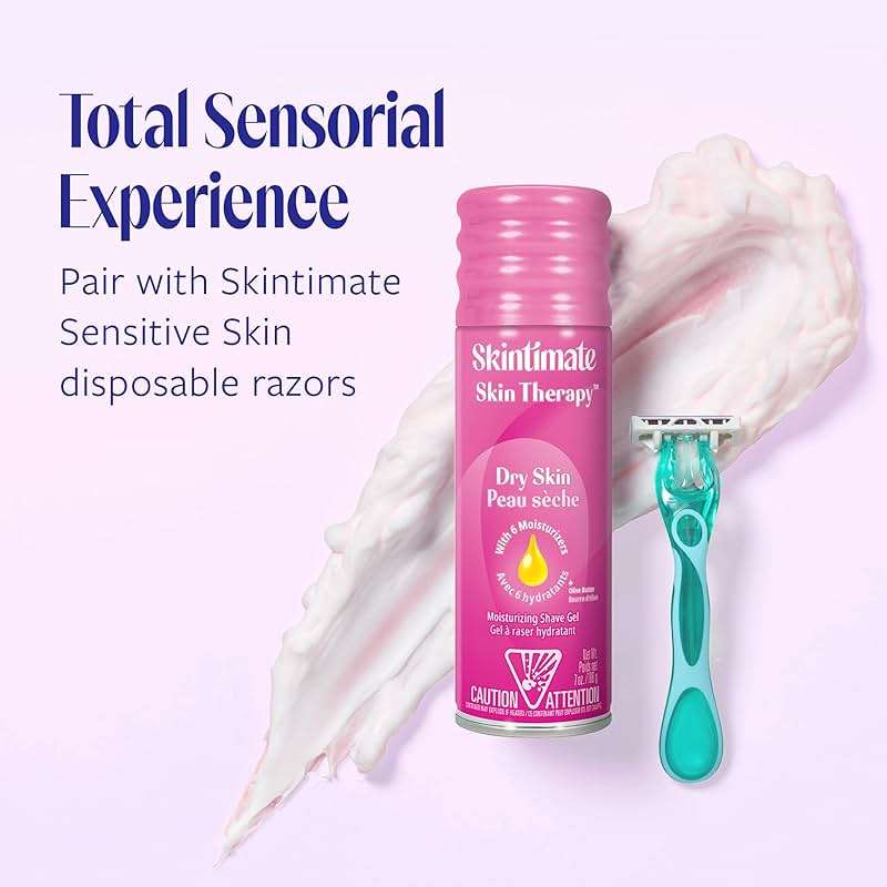 Skintimate Shaving Cream for Women, Womens Shaving Cream, Shaving Foam, Womens Shave Gel, Pack of 3, 7oz each - Image 5