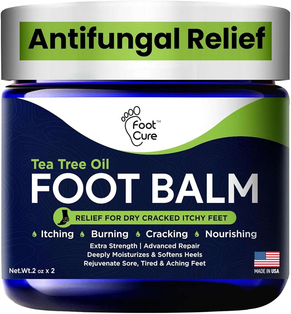 Antifungal Cream - For Itchy Feet and Skin Fungus Relief - Extra Strength Treatment for Athlete’s Foot, Ringworm, and Jock Itch. Moisturizer for Dry Cracked Feet infused with Tea Tree Oil Made in USA - Image 1