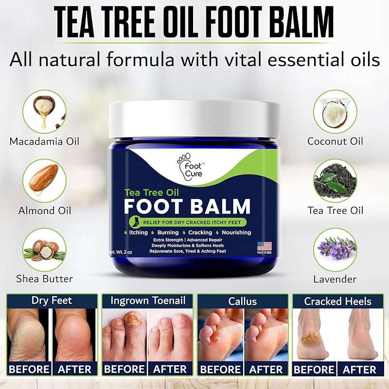 Antifungal Cream - For Itchy Feet and Skin Fungus Relief - Extra Strength Treatment for Athlete’s Foot, Ringworm, and Jock Itch. Moisturizer for Dry Cracked Feet infused with Tea Tree Oil Made in USA - Image 3