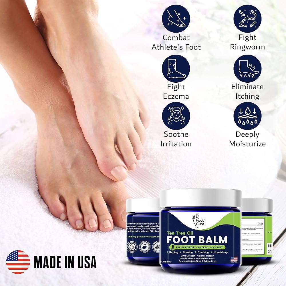 Antifungal Cream - For Itchy Feet and Skin Fungus Relief - Extra Strength Treatment for Athlete’s Foot, Ringworm, and Jock Itch. Moisturizer for Dry Cracked Feet infused with Tea Tree Oil Made in USA - Image 6