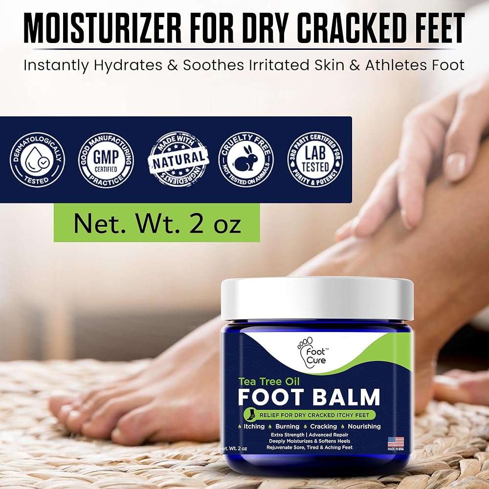 Antifungal Cream - For Itchy Feet and Skin Fungus Relief - Extra Strength Treatment for Athlete’s Foot, Ringworm, and Jock Itch. Moisturizer for Dry Cracked Feet infused with Tea Tree Oil Made in USA - Image 9