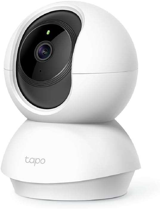 TP-Link Tapo Pan/Tilt Security Camera for Baby Monitor, Pet Camera w/Motion Detection, 1080P, 2-Way Audio, Night Vision, Cloud & SD Card Storage, Works with Alexa & Google Home (Tapo C200) - Image 1