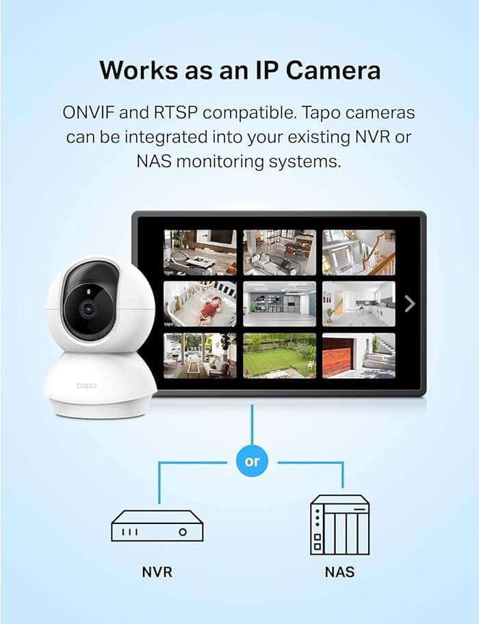 TP-Link Tapo Pan/Tilt Security Camera for Baby Monitor, Pet Camera w/Motion Detection, 1080P, 2-Way Audio, Night Vision, Cloud & SD Card Storage, Works with Alexa & Google Home (Tapo C200) - Image 7