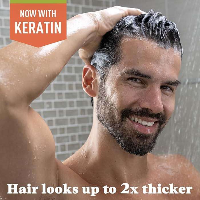 Just for Men Control GX Grey Reducing 2-in-1 Shampoo and Conditioner, Gradual Hair Color with Keratin for Stronger Thicker and Healthier Looking Hair, 4 Fl Oz - Pack of 1 - Image 2