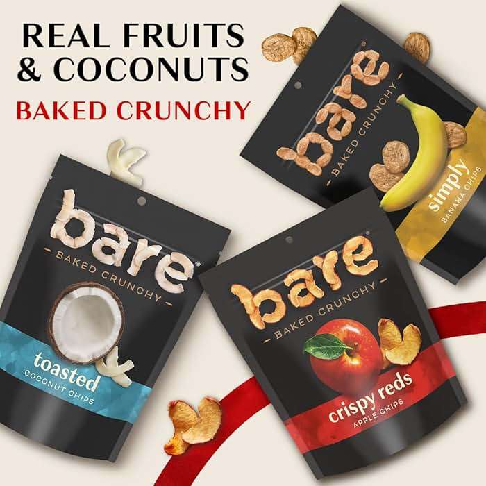 Bare Baked Crunchy, Fruit Variety Pack, 0.53 Ounce (Pack of 16) - Image 4