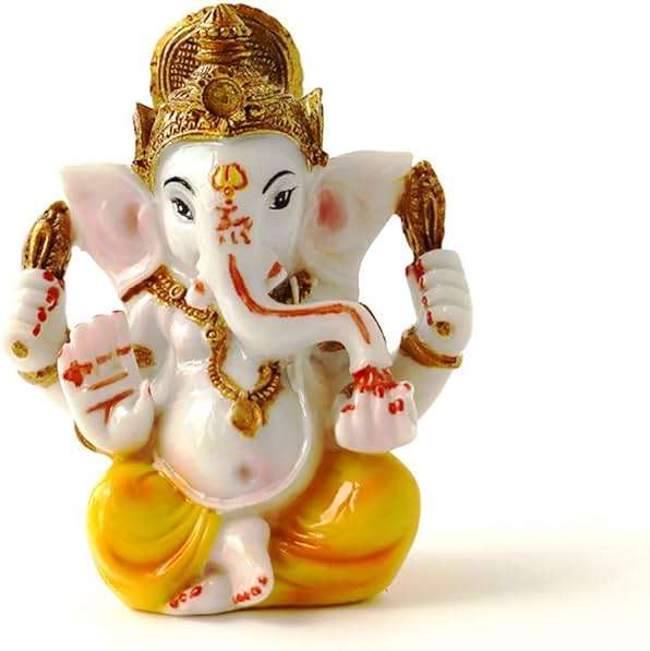 BangBangDa Indian Ganesh Idol Car Dashboard - Hindu Ganesha Statue Elephant God India Ganpati Lord Murti Mandir Diwali Gifts Yoga Zen Meditation Room Altar Shrine Kit Temple Puja Pooja Items Decor - Image 5