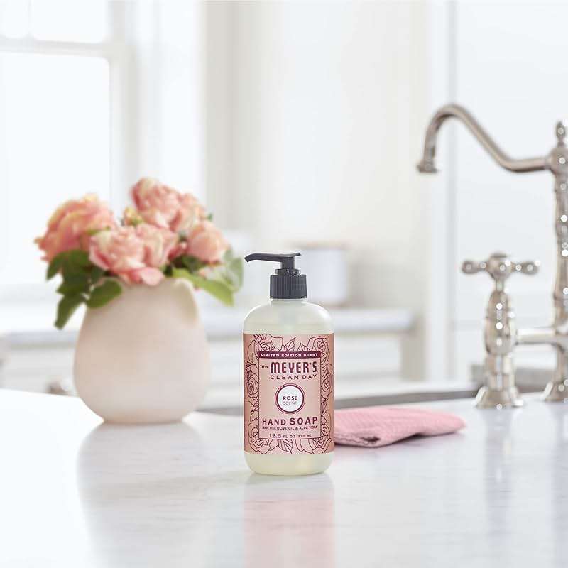 MRS. MEYER'S CLEAN DAY Hand Soap, Rose Scent, 12.5 Fl Oz Bottle - Image 8