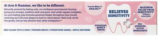 ARM & HAMMER Sensitive Teeth & Gums Toothpaste 4.5 oz (Pack of 2) - Image 5