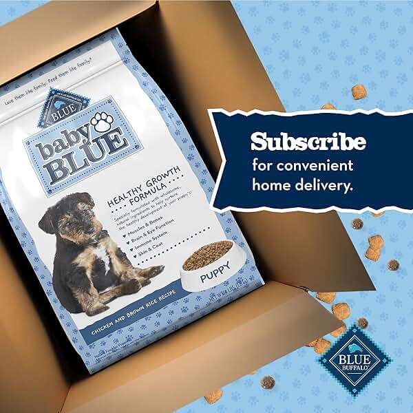 Blue Buffalo Baby Blue Natural Dry Food for Puppies, Healthy Growth Formula with DHA, Savory Chicken Recipe, 4-lb Bag - Image 12