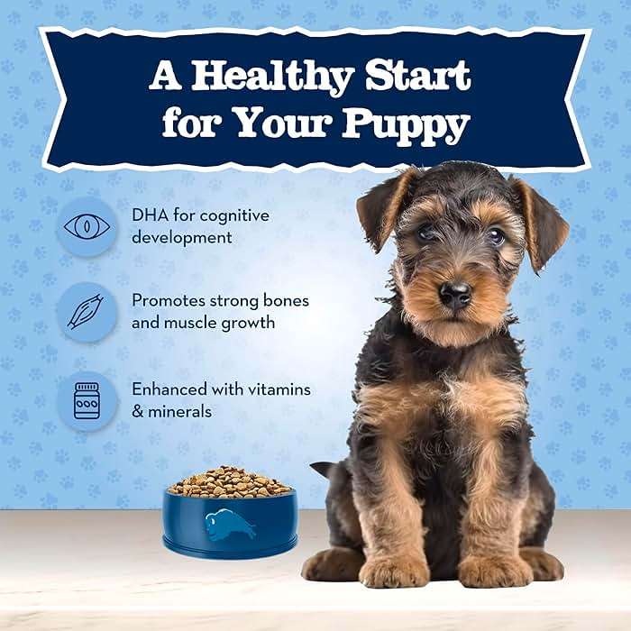 Blue Buffalo Baby Blue Natural Dry Food for Puppies, Healthy Growth Formula with DHA, Savory Chicken Recipe, 4-lb Bag - Image 5