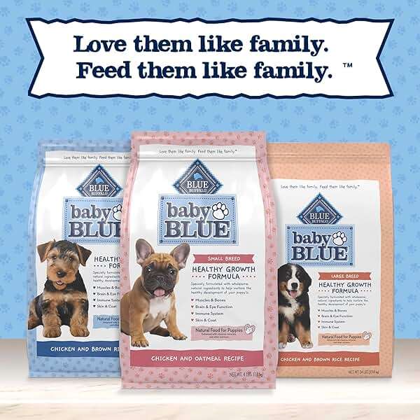 Blue Buffalo Baby Blue Natural Dry Food for Puppies, Healthy Growth Formula with DHA, Savory Chicken Recipe, 4-lb Bag - Image 10