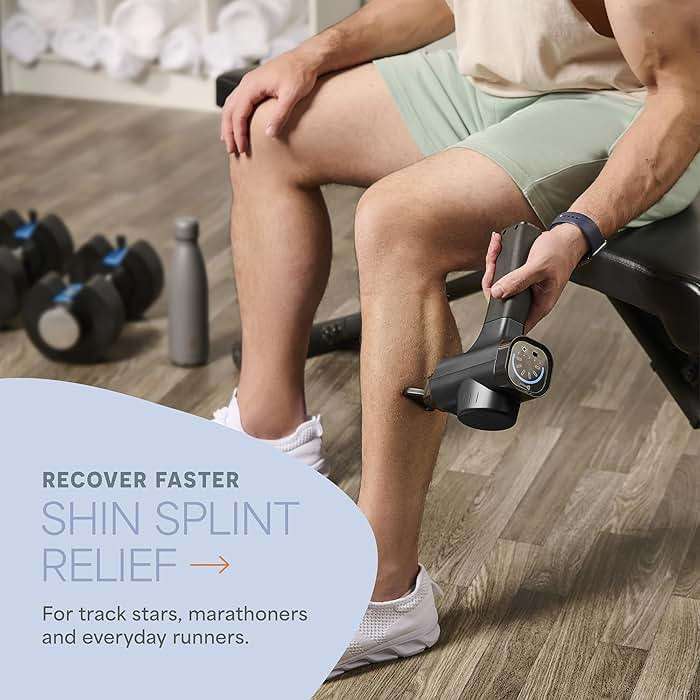 Lifepro Massage Gun - Percussion Muscle Massager for Athletes with 8 Massage Heads and 5 Speed Settings - Deep Tissue Back and Muscle Massage Gun for Recovery - Image 3