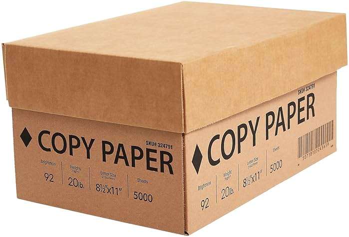 Printer Paper 8.5 x 11 Inch 20 lb 92 Bright White Sheets, 10 Ream Carton - Image 8