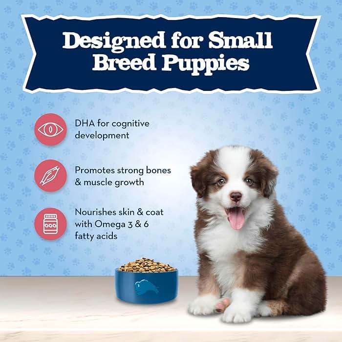 Blue Buffalo Baby Blue Natural Small Breed Puppy Dry Dog Food, Healthy Growth Formula with DHA, Chicken and Oatmeal Recipe, 4-lb Bag - Image 4