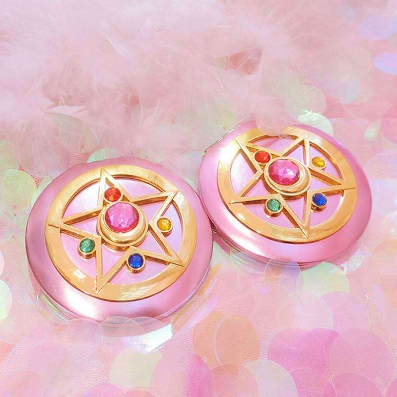 SHOWLOUE Makeup Compact Mirrors, Personal Makeup Mirror Portable Travel Handheld Foldable Double Sided Mirror - Image 6