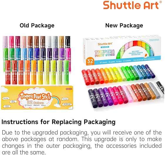 Shuttle Art Tempera Paint Sticks, 32 Colors Solid Tempera Paint for Kids, Super Quick Drying, No-Toxic, Works Great on Paper Wood Glass Ceramic Canvas - Image 4