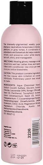 L'ANGE HAIR Violet Purple Toning Shampoo | Restores Hair Color | Tone Correcting Shampoo | Removes Yellow, Orange and Brassy Tone | UV Protection Shampoos | All Hair Types - Image 9