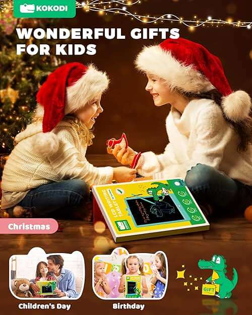 KOKODI LCD Writing Tablet, Gifts for 3 Years Old Boys and Girls，10 Inch Colorful Doodle Board Drawing Tablet, Erasable Reusable Electronic Drawing Pads, Educational and Learning Toys for Kids - Image 7