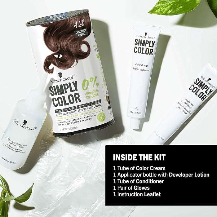 Schwarzkopf Simply Color Permanent Hair Dye, 4.68 Chocolate Cherry, Long-Lasting with Nourishing Ingredients, No Ammonia or Silicone, All Hair Types - Image 6