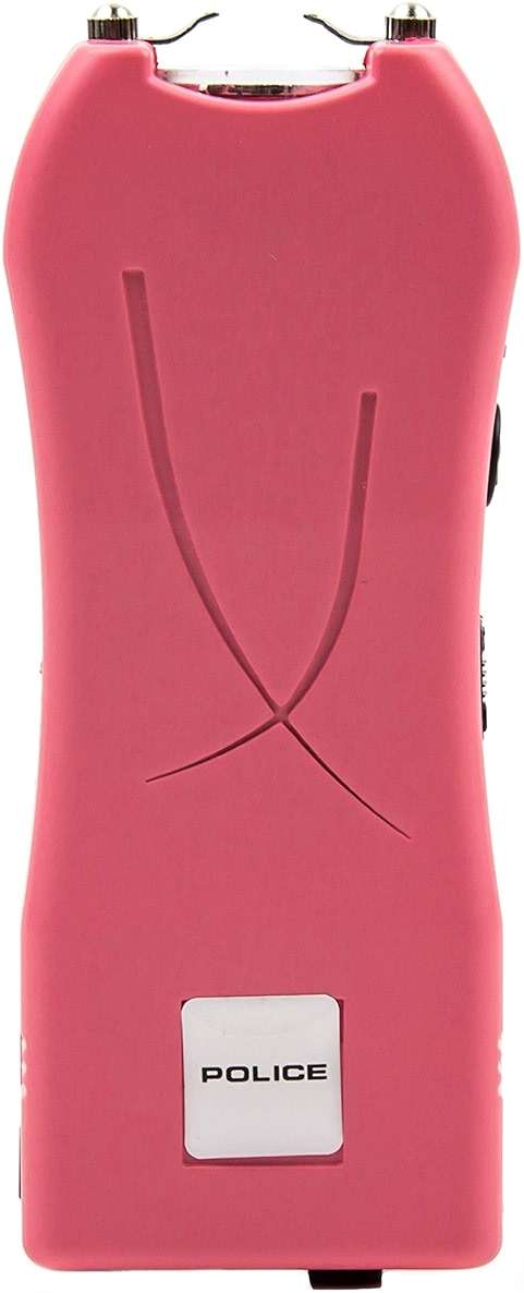 Police Stun Gun for Self Defense 398 – High Voltage Mini Rechargeable with LED Flashlight, Compact & Heavy Duty – Personal Security for Women Men – Pink - Image 1