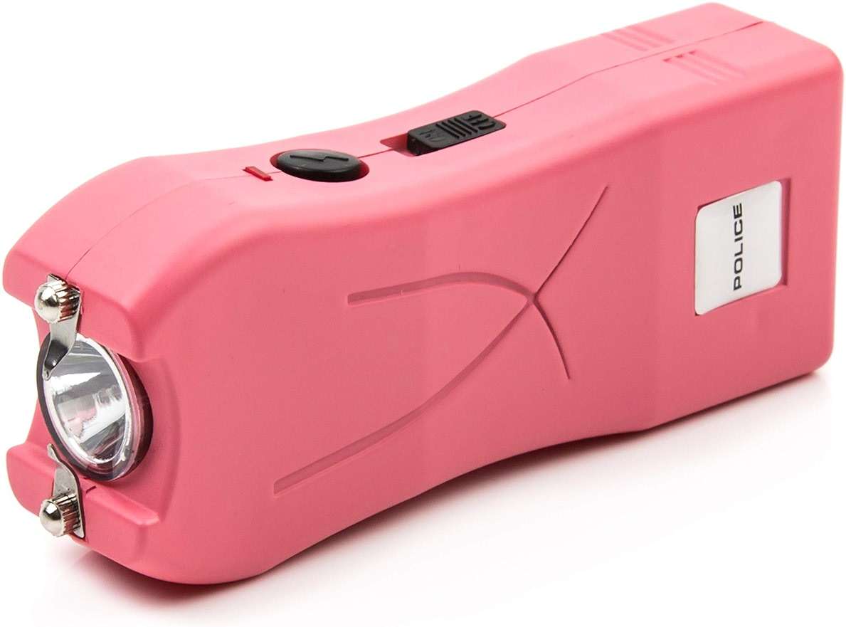 Police Stun Gun for Self Defense 398 – High Voltage Mini Rechargeable with LED Flashlight, Compact & Heavy Duty – Personal Security for Women Men – Pink - Image 4