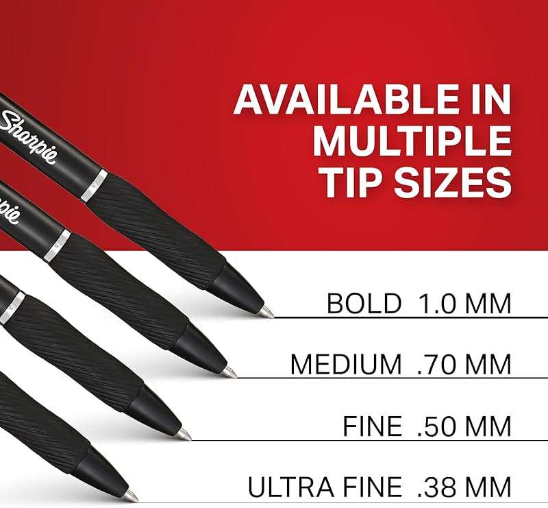 Sharpie S-Gel Pens, Bold Point (1.0mm), Black Gel Ink, 12 Count - Writing, Journaling, Note-Taking, College, Teacher Supplies, Office - Image 5