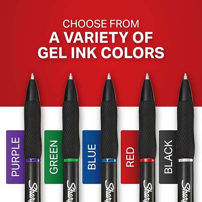 Sharpie S-Gel Gel Pens Medium Point (0.7mm) Red Ink Gel Pen 12 Count - Image 4