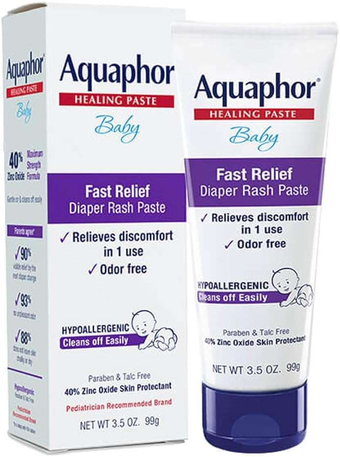 Aquaphor Baby Diaper Rash Paste - For Serious Diaper Rash and Flare-ups - 3.5 Oz. Tube - Image 1