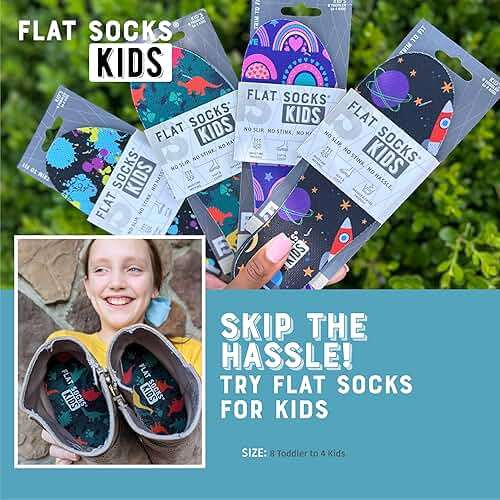 Flat Socks No Show Socks, Sockless Shoe Liner, No Slipping, No Stinking, Washable Barefoot Shoe Insert for Men and Women, Multi-Colored Patterns - Image 8