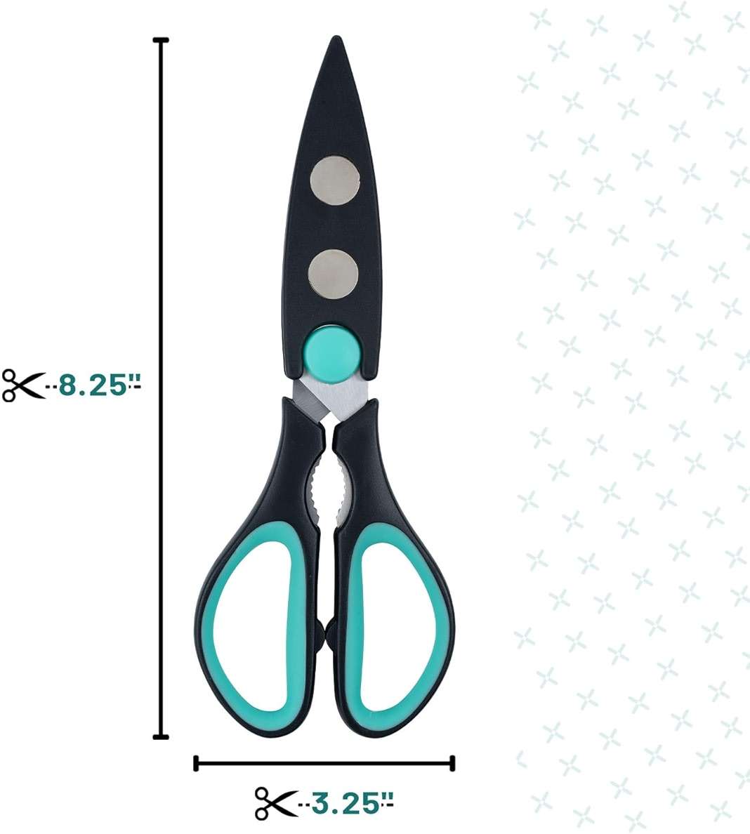 Mr. Pen- All Purpose Kitchen Shears with Protective Sheath, 8 Inch, Dishwasher Safe, Stainless Steel Food Scissors with Micro-Serrated Blades, Soft Grip Comfort Handle, Durable Utility Kitchen Shears - Image 3