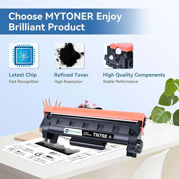 MYTONER Compatible Toner Cartridge Replacement for Brother TN760 TN-760 TN730/760 TN-730 High Yield MFC-L2690DW 2717DW MFC-L2750DW HL-L2350DW MFC-L2710DW HL-L2395DW Printer Black, 4Pack - Image 4
