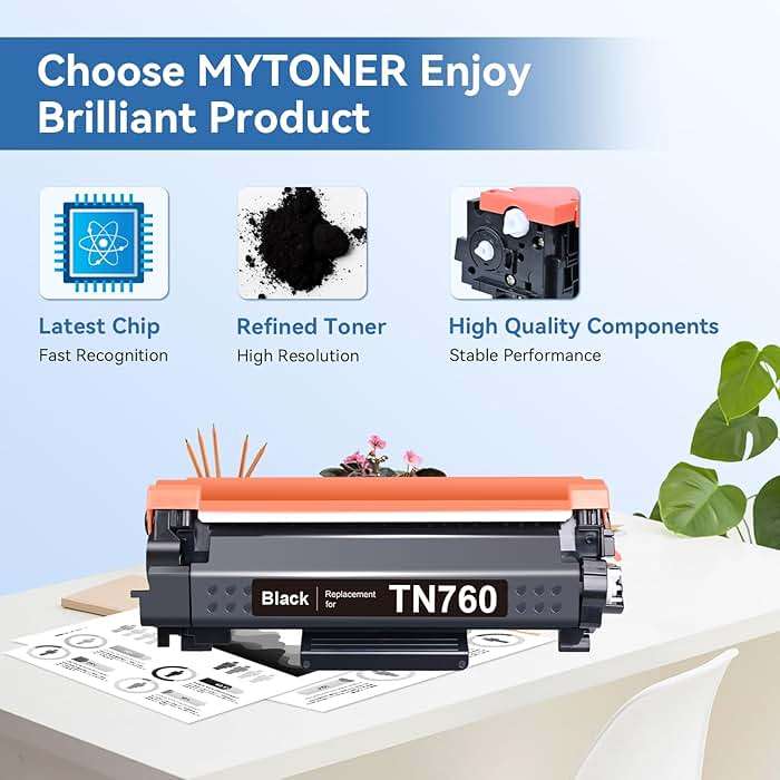 MYTONER Toner Cartridge Compatible Replacement for Brother TN760 TN730 TN-730/TN-760 Black High Yield for MFC-L2690DW MFC-L2710DW MFC-L2717DW HL-L2350DW HL-L2395DW MFC-L2750DW Printer, 2-Pack - Image 4