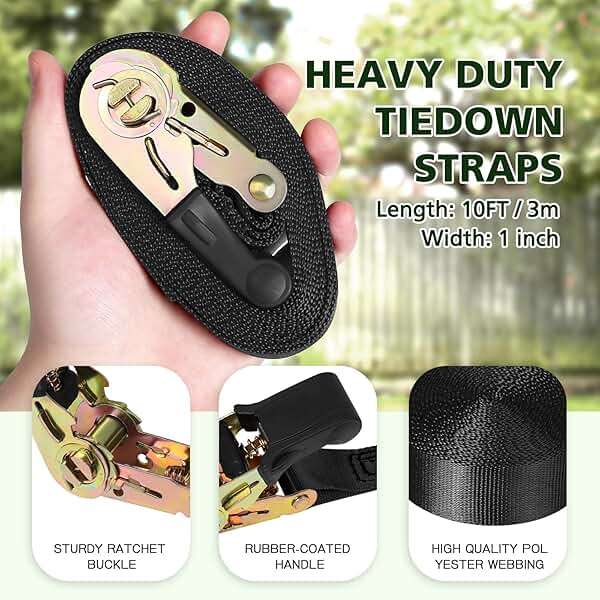TOPNEW 12 Ninja Tree Climbing Holds for Kids Climber, Adult Climbing Rocks with 6 Ratchet Straps for Outdoor Ninja Warrior Obstacle Course Training - Image 6