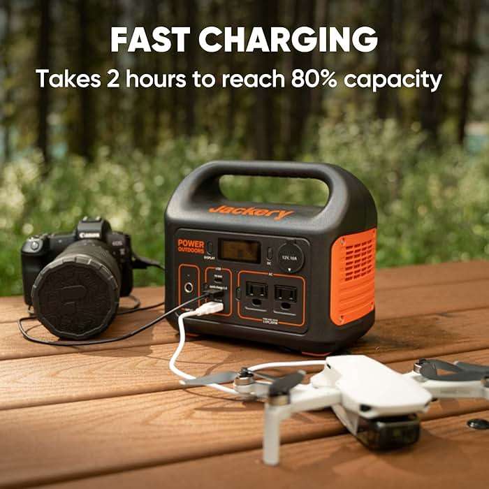 Jackery Portable Power Station Explorer 300, 293Wh Backup Lithium Battery, 110V/300W Pure Sine Wave AC Outlet, Solar Generator (Solar Panel Not Included) for Outdoors Camping Travel Hunting Blackout - Image 4