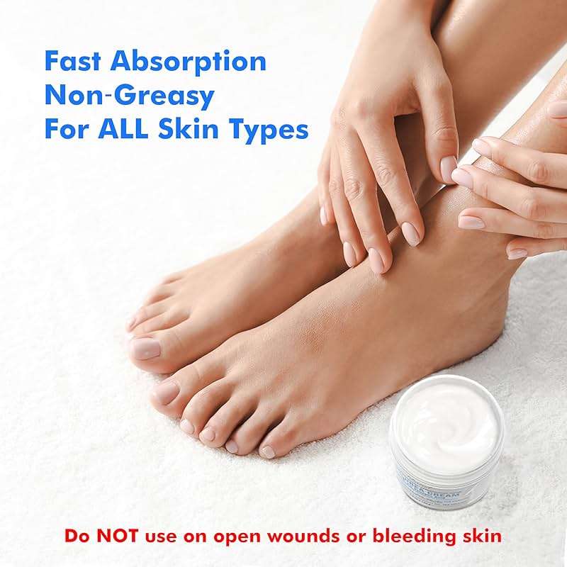 Ebanel Urea Cream 40% plus Salicylic Acid 2%, Foot Cream for Dry Cracked Heels Feet Knees Elbows Hands, Foot Dead Skin Cuticle Callus Remover Toenail Softener, Keratolytic Skin Barrier Repair - Image 6